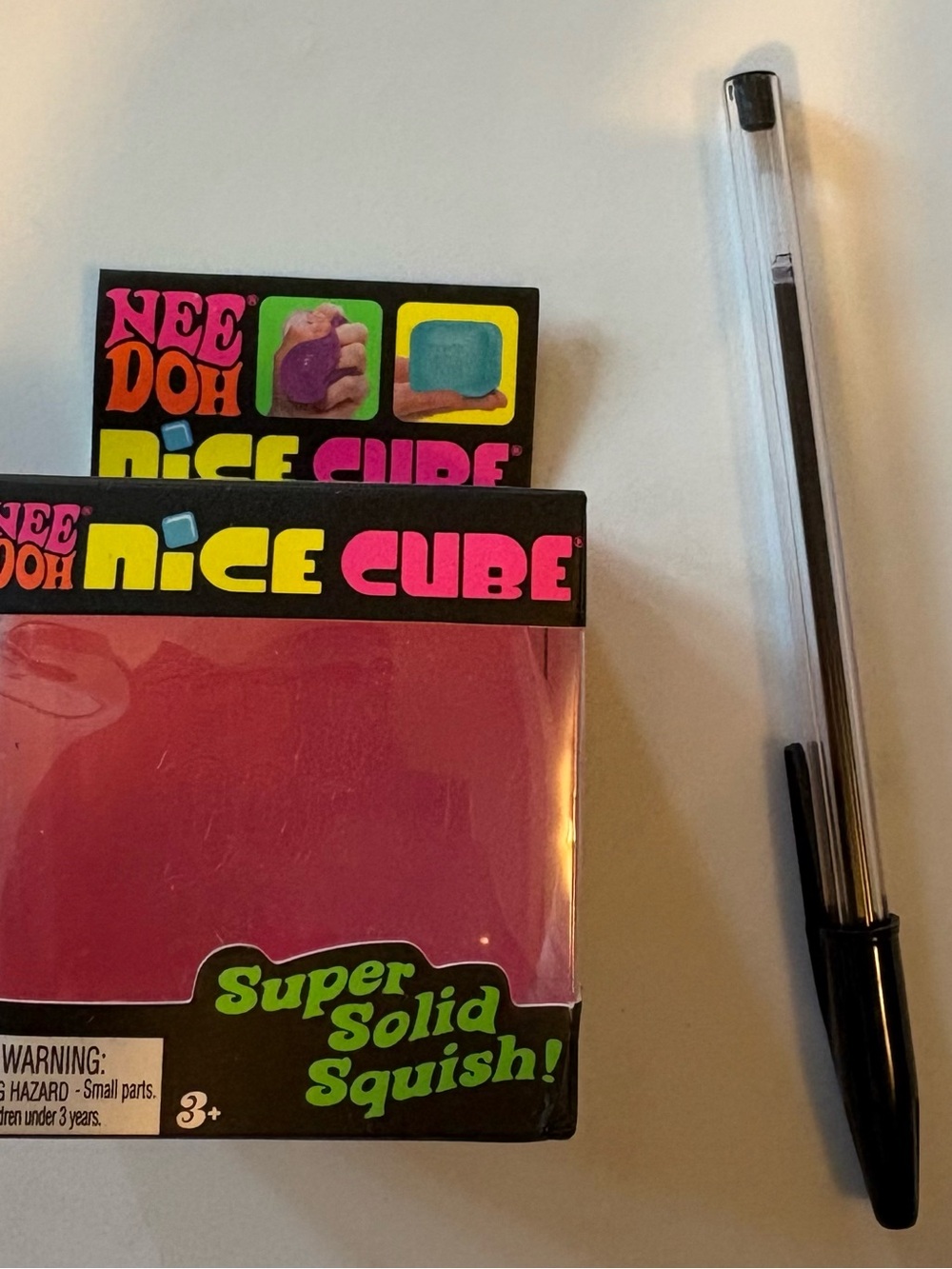 Brand New Schylling NeeDoh Nice Cube - PINK (Super Solid Squish)